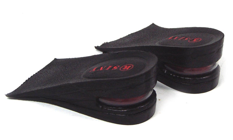 SINY® 2 inches 2-Layer Shoe Insoles for Women and Men Height Increase Air up Cushion Black Lift Kit - Image 3