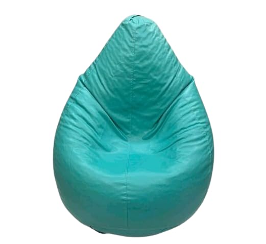OHSTORE Premium Bean Bag Chair Ultra Comfortable Durable Faux Leather Cover Lightweight Ergonomic Lounge Seat for Home Office Gaming Relaxation Teal 4XLBB - Image 1