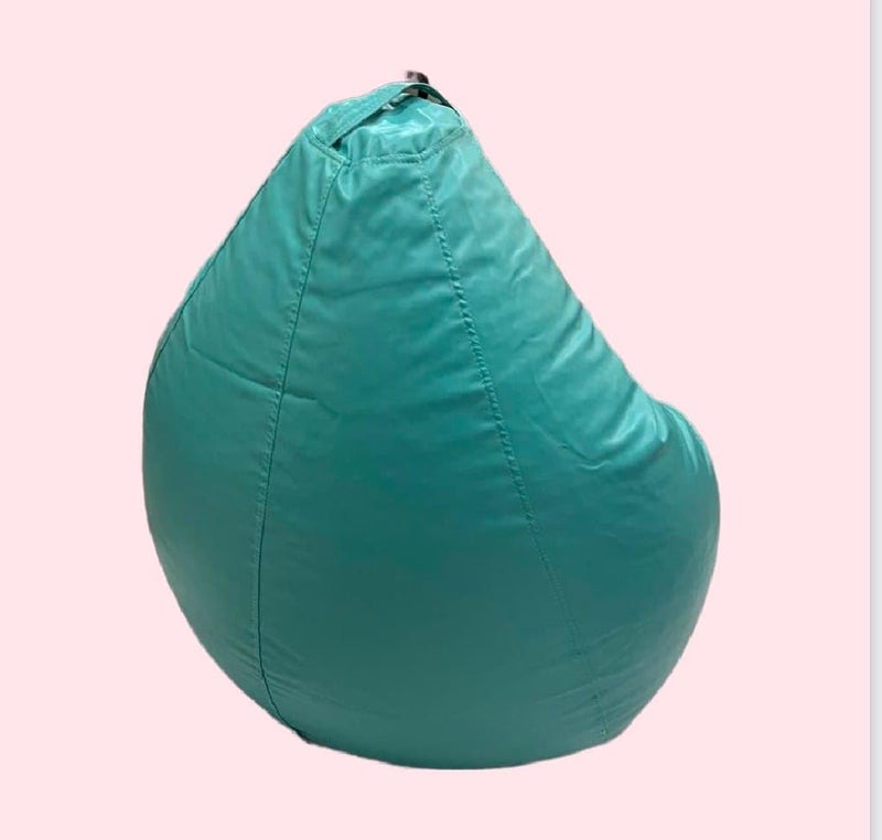 OHSTORE Premium Bean Bag Chair Ultra Comfortable Durable Faux Leather Cover Lightweight Ergonomic Lounge Seat for Home Office Gaming Relaxation Teal 4XLBB - Image 4