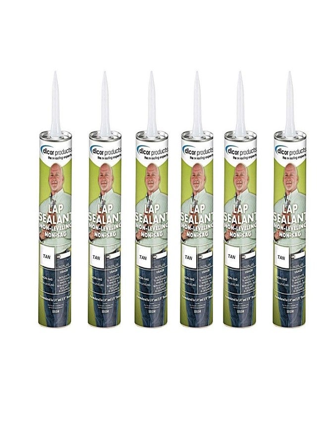 Dicor 551LST-1 Non-Sag, Non-Leveling, Lap Sealant, Tan (6 Pack)