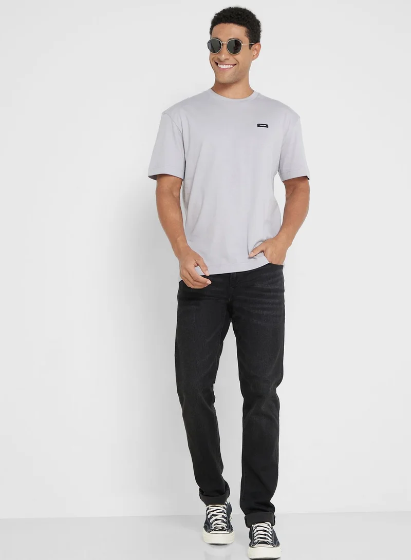 CALVIN KLEIN Logo Crew Neck T-Shirt