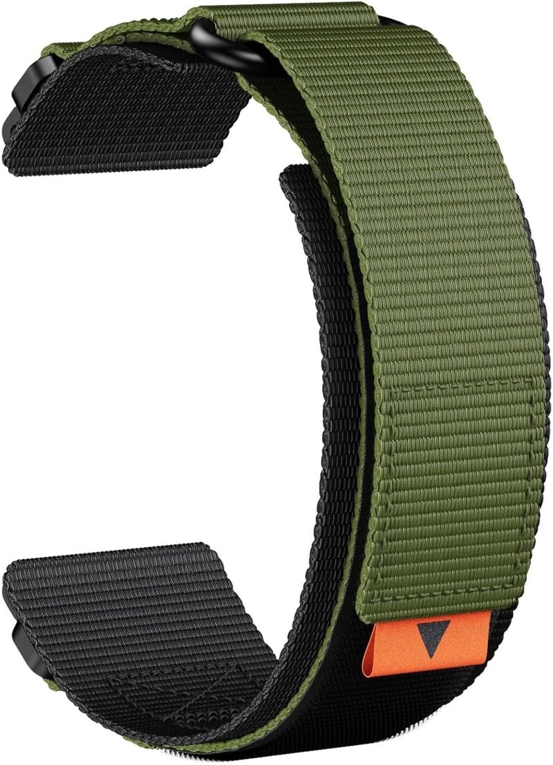 Adjustable 26Mm Military Green Strap for 7X Pro and Epix Gen 2, Quick Release Nylon Watch Band for Outdoor and Daily Use - Image 1
