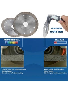 KSEIBI Diamond Blade 115x22.2mm Super Thin Diamond Saw Blade, Tile Blades for Cutting Porcelain Tiles, Granite Marble Ceramics, Ultra Fine Finishing Circular Saw Blades  - Image 4
