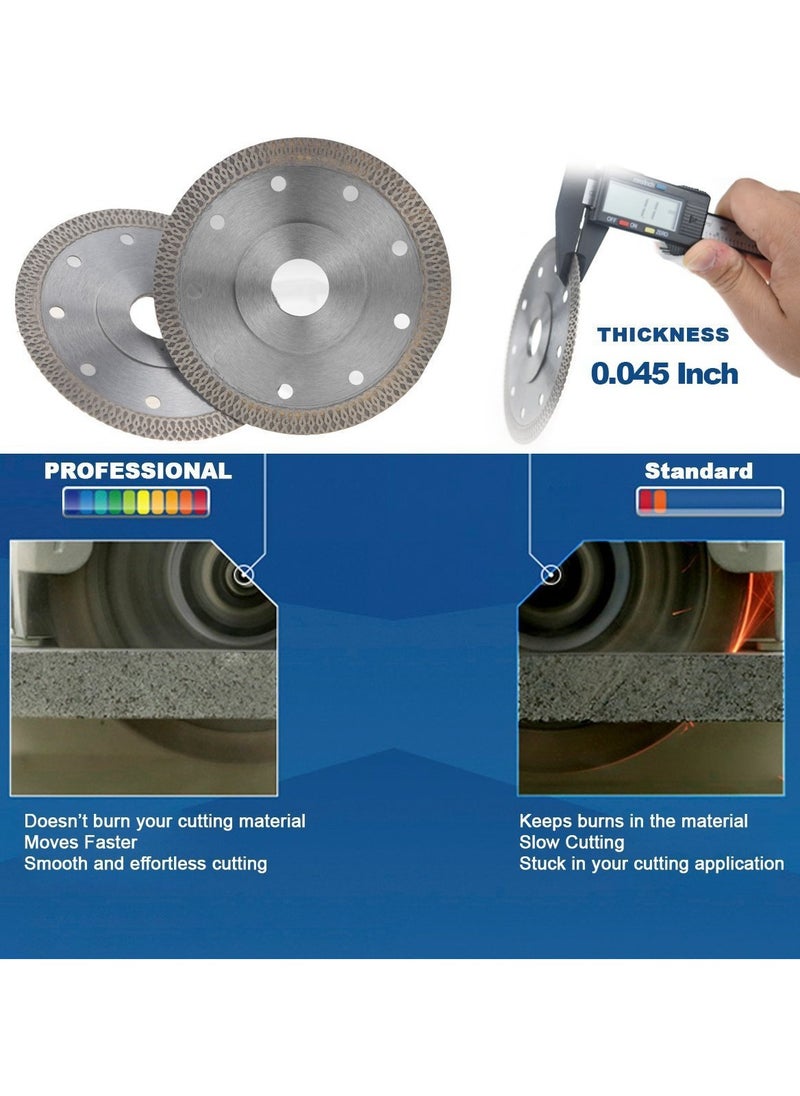 KSEIBI Diamond Blade 115x22.2mm Super Thin Diamond Saw Blade, Tile Blades for Cutting Porcelain Tiles, Granite Marble Ceramics, Ultra Fine Finishing Circular Saw Blades  - Image 4