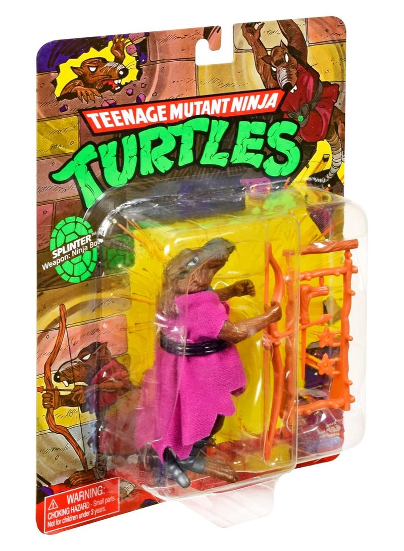 TMNT Teenage Mutant Ninja Turtles 4” Original Classic Basic Figure Splinter - Image 2
