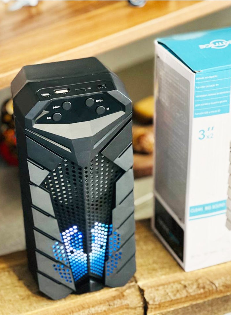 GREATNICE Wireless Bluetooth Speaker Stereo Sound FM Radio TF Memory USB Input - Image 2