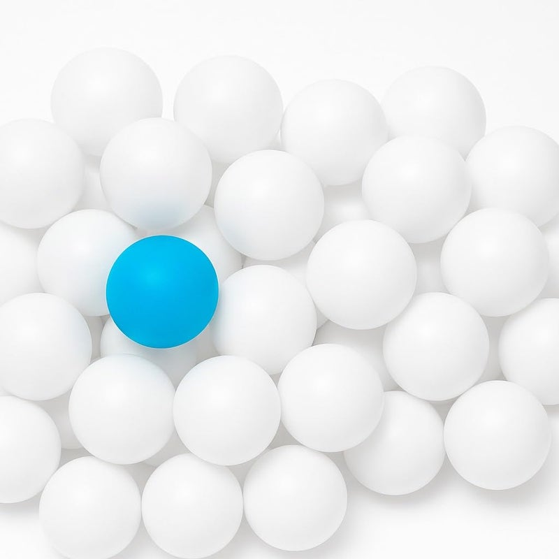 Canbee Kids Mini Plastic Activits Balls 35mm Pack of 36 (White) - Image 1