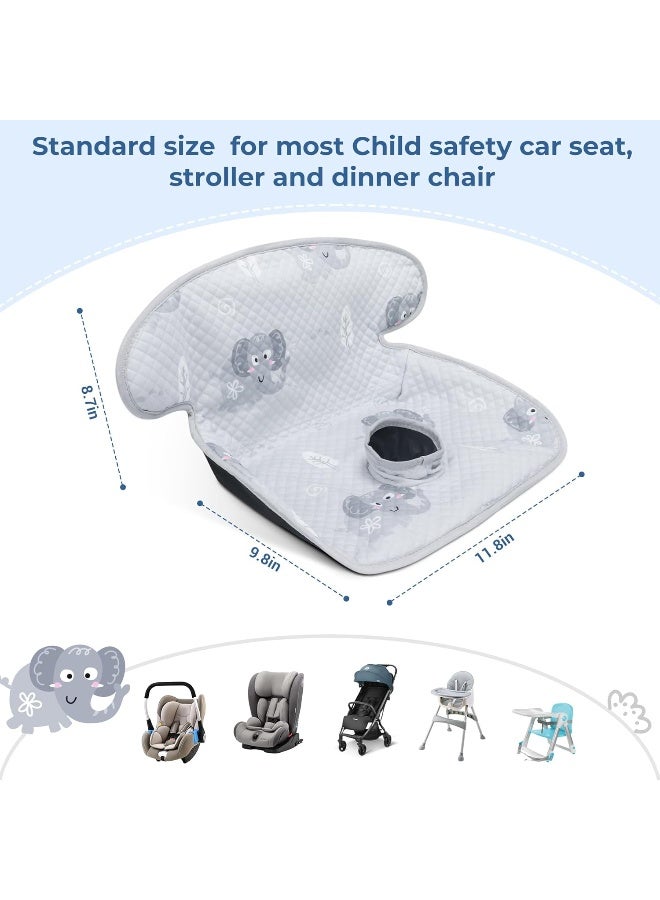 COOLBEBE Car Seat Protector for Potty Training, Dry Waterproof Car Seat Liner Toilet Training for Baby Infant Toddler, Piddle Pads Cover Car Seat Pad for Strollers & Carseat (Grey) - Image 4