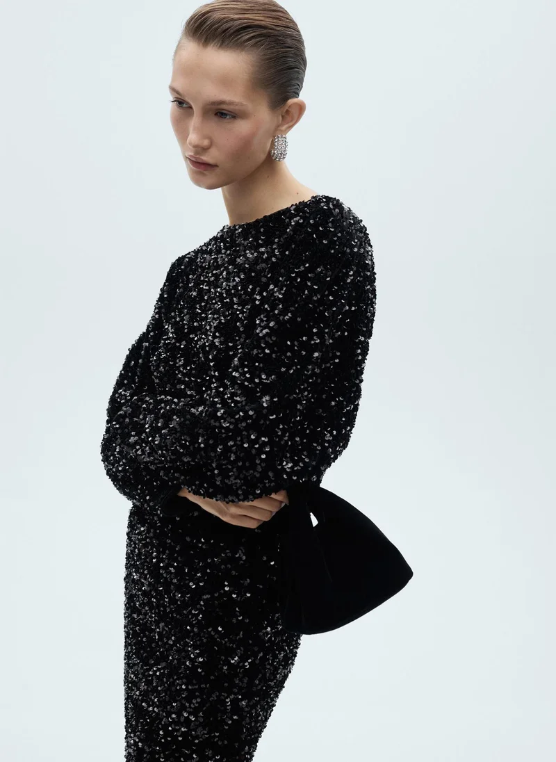 مانجو Sequin Mini Dress