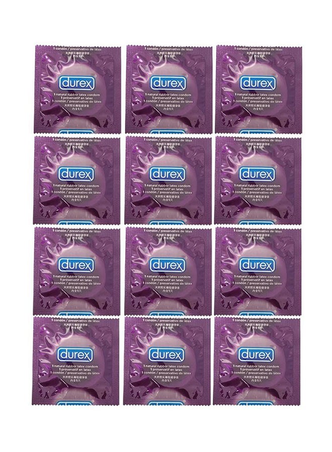 12-Piece Mix of Sensation Assorted Premium Lubricated Condoms