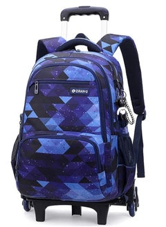 Generic Rolling Student Backpack Travel Trolley Book Bag School Wheeled Backpack for Boys Girls Kids Luggage Case with Wheels Trolley Backpack  - Image 1