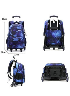 Generic Rolling Student Backpack Travel Trolley Book Bag School Wheeled Backpack for Boys Girls Kids Luggage Case with Wheels Trolley Backpack  - Image 2