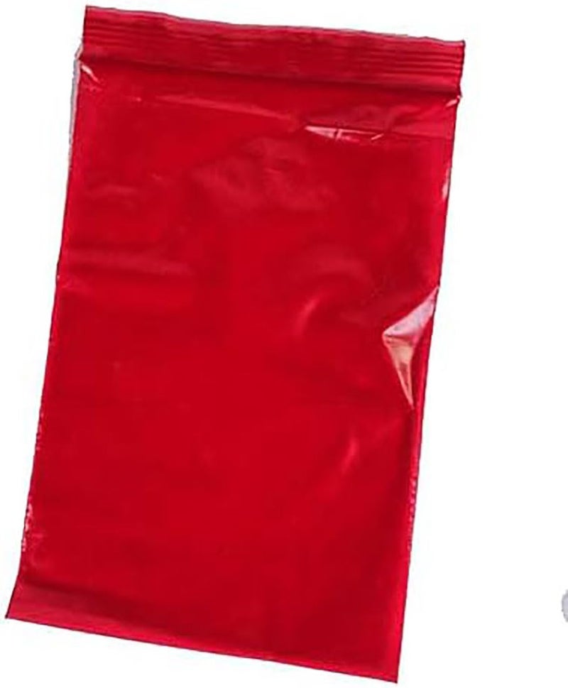 4 X 6 Reclosable Zipper Bags 2mil Red Qty100 r46rd100
