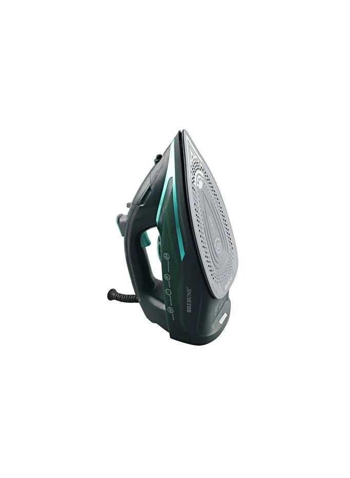 REBUNE Steam iron - 3050 watts - 350 ml - RE-3-066 350 L 3050 W RE-3-066 Green/Black - Image 3