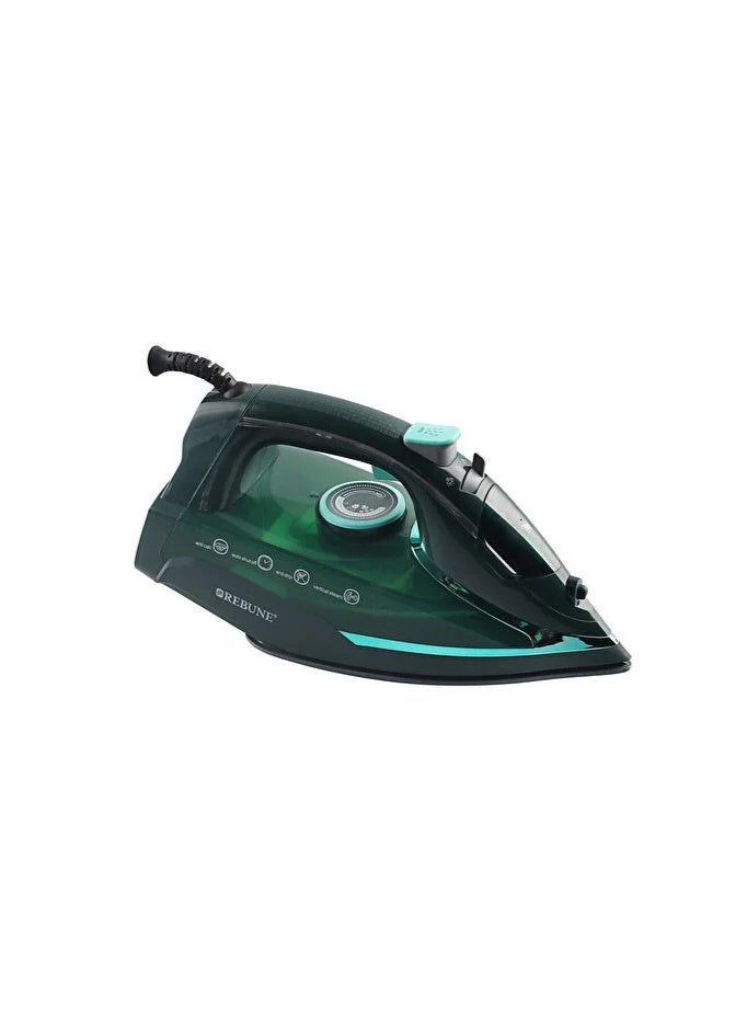 REBUNE Steam iron - 3050 watts - 350 ml - RE-3-066 350 L 3050 W RE-3-066 Green/Black - Image 1
