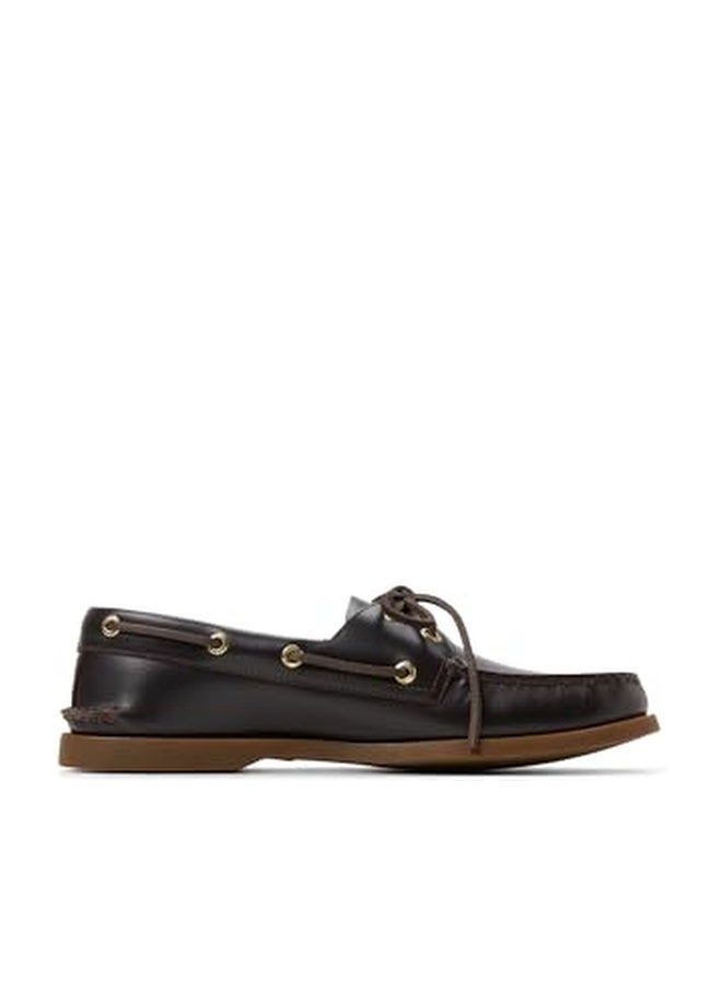 Sperry Men's Authentic Original 2-Eye Boat Shoe, Amaretto, 7 - Image 1