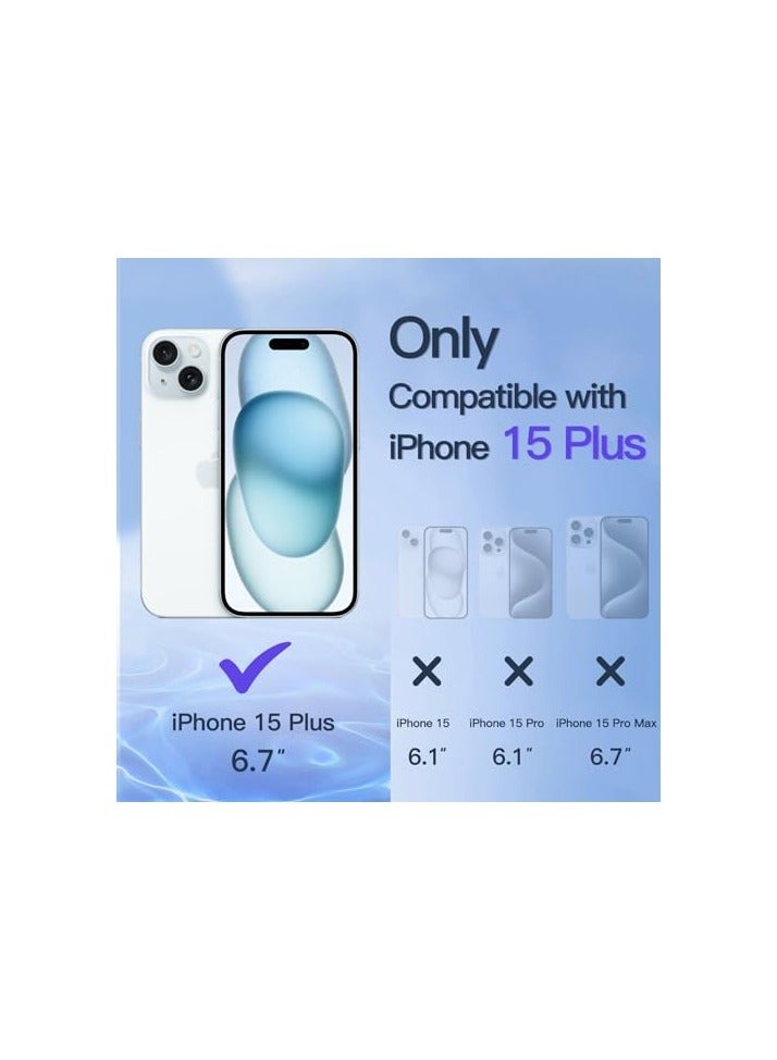 جي تيك شاشة خصوصية من JETech لهاتف iPhone 15 Plus مقاس 6.7 بوصة مع عدسة كاميرا للخصوصية، طبقة زجاجية مضادة للتجسس، أداة سهلة التركيب، عبوة لكل منتج - Image 2