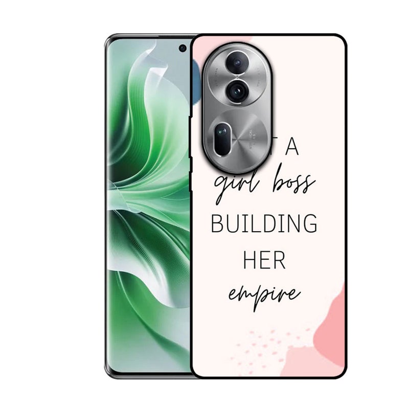 الصيد العين غطاء حماية مطبوع لهاتف Oppo Reno 11 - تمامًا مثل فتاة رئيسة تبني إمبراطوريتها - Image 1