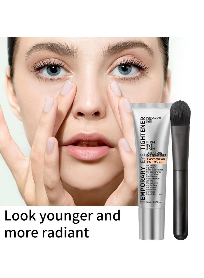 BARUBT كريم شد العين المؤقت تركيبة سهلة الاستخدام مضاد للشيخوخة وكريم شد العين لانتفاخات العين والهالات السوداء وتقليل التجاعيد والخطوط الدقيقة مرطب للعين 20 مل - Image 2