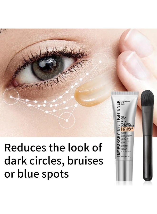 BARUBT كريم شد العين المؤقت تركيبة سهلة الاستخدام مضاد للشيخوخة وكريم شد العين لانتفاخات العين والهالات السوداء وتقليل التجاعيد والخطوط الدقيقة مرطب للعين 20 مل - Image 3