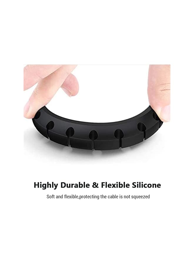 Green Tiger Cord Desk Holder Winder Desktop Tidy Management Silicone Cable Organizer Clips Holder for Mouse Keyboard Earphone Headset - Image 4