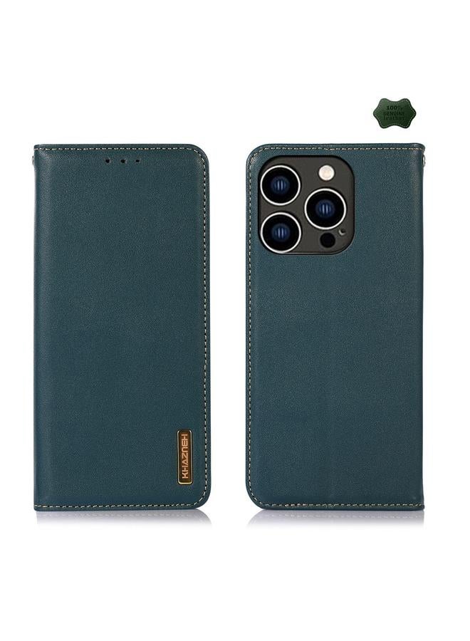 اس-توب حافظة هاتف من KHAZNEH مصنوعة من جلد البقر بطبقة علوية من نابا لهاتف iPhone 16 Pro Max - Image 1