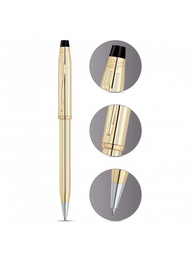 Cross Century II Refillable Ballpoint Pen, Medium Ballpen, Includes Luxury Gift Box - 10 Carat Gold-Filled - Image 2