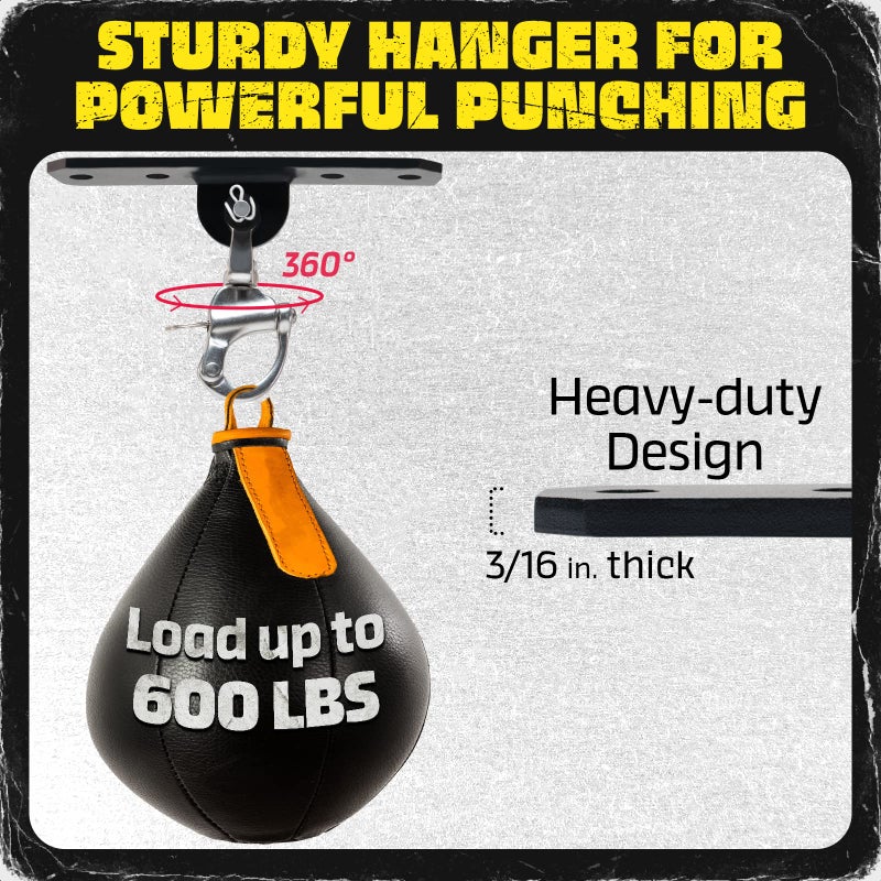 Yes4All Punching Bag Hanger, Stainless Steel Swivel Chain with 4 Snap Hooks for Heavy Bag, Gym Swing, Trapeze, and Hammock, 360Â° Rotation Heavy Duty Swing Hanger - Image 3