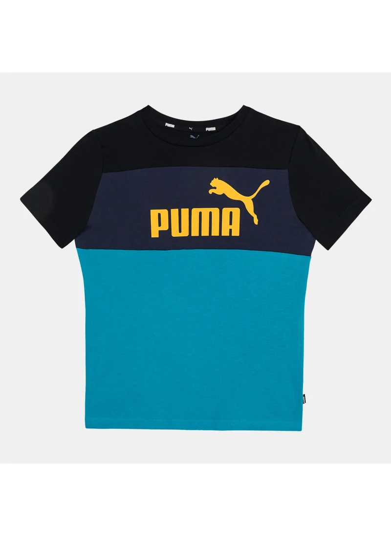 PUMA Kids' Essentials+ Colourblock T-Shirt (Older Kids)