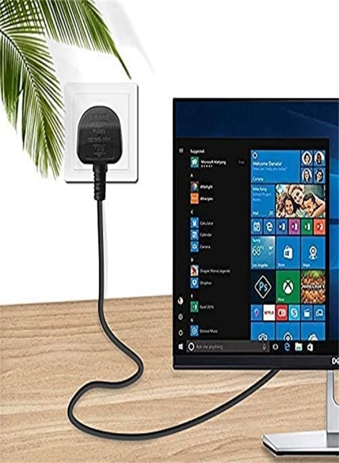 Alyashmac 3-Pin Power Cable For Computer Black/Red - Image 3