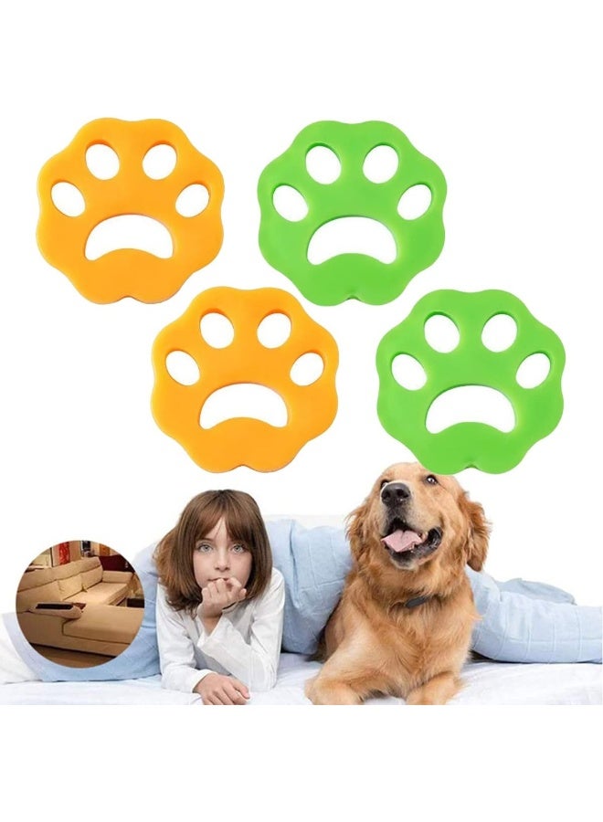 ECVV 4 pcs Laundry Lint Catcher for Bedding/Clothes, Reusable Pet Hair Remover for Washing Machine and Dryer, Dog Cat Hair Catcher for Removing Lint/Hair - Image 1