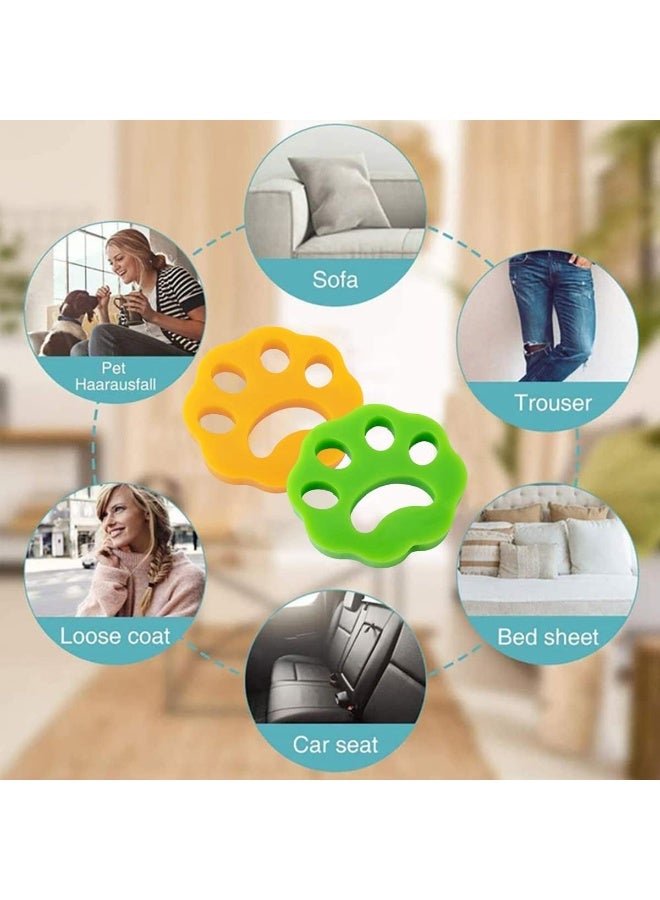 ECVV 4 pcs Laundry Lint Catcher for Bedding/Clothes, Reusable Pet Hair Remover for Washing Machine and Dryer, Dog Cat Hair Catcher for Removing Lint/Hair - Image 5