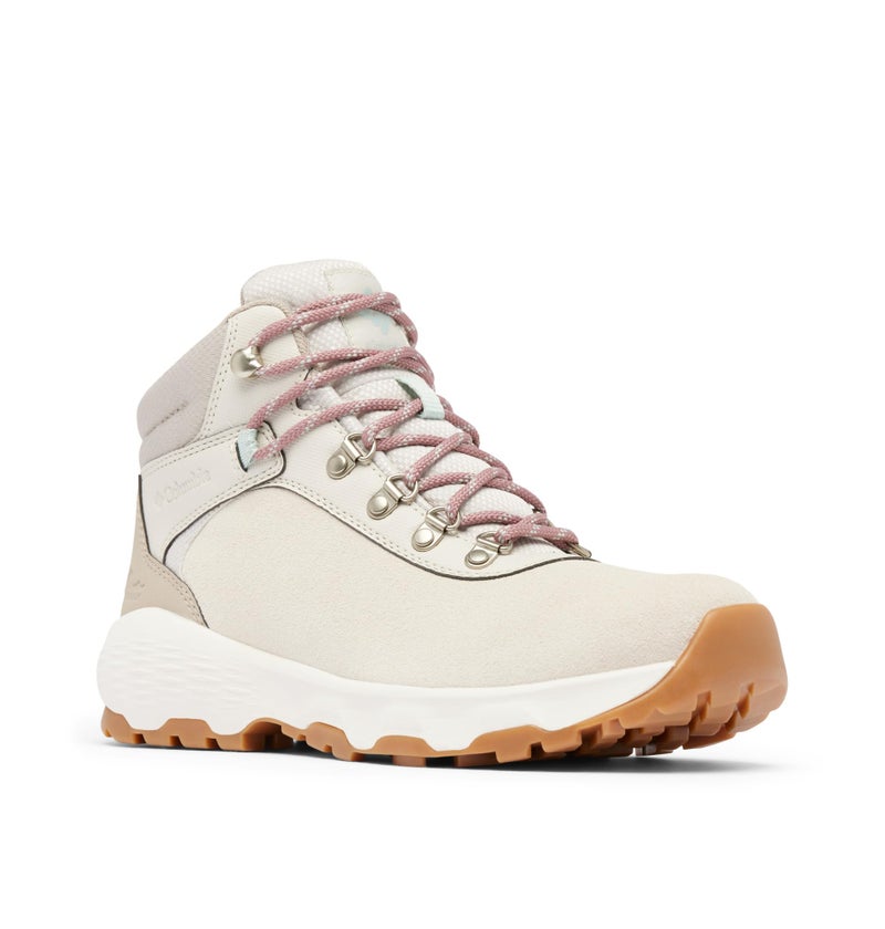 Columbia Womens Newton Wander Hiking Shoe Cloud GreyCool Green 95