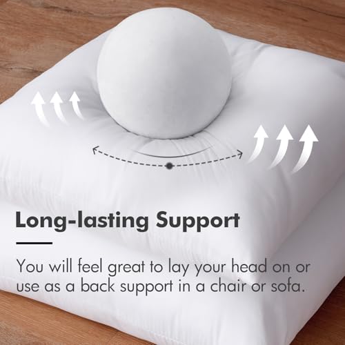 MIULEE Throw Pillow Insert Premium Pillow Stuffer Sham Rectangle for Decorative Cushion Bed Couch Sofa 12x20 Inch - Image 3