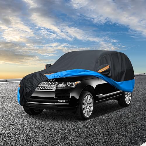 FSGRICH Car Cover Waterproof All Weather Outdoor Windproof Dustproof UV Protection Fit SUV - Image 4