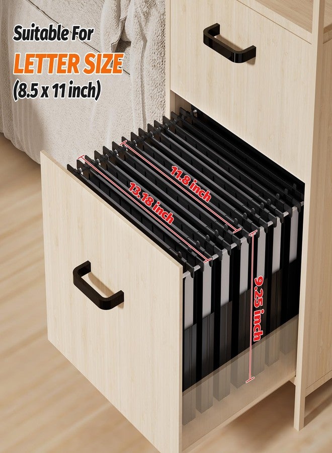 SHUTEX Extra Capacity Plastic Hanging File Folders,12 Pack Reinforced Hang Folder,Heavy Duty 1 Inch Expansion,Filing Cabinet Folders Letter Size for Bulk Files/Medical Charts (Sides Sealed, Black) - Image 3
