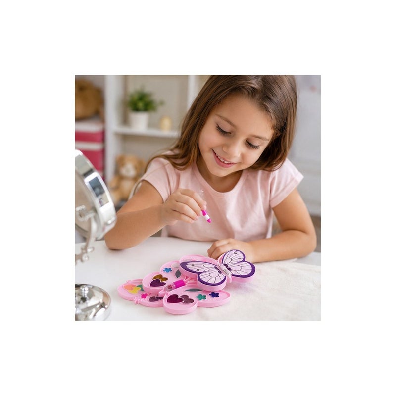 WinFun Little Professionals | Girls Butterfly Cosmetics Makeup Toy Set for Kids - Image 3