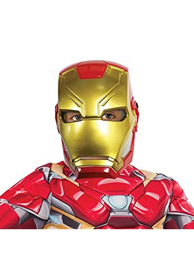 RUBIE'S قناع Marvel Avengers Iron Man Deluxe للأطفال الرسمي، إكسسوار زي مقاس واحد  - Image 3
