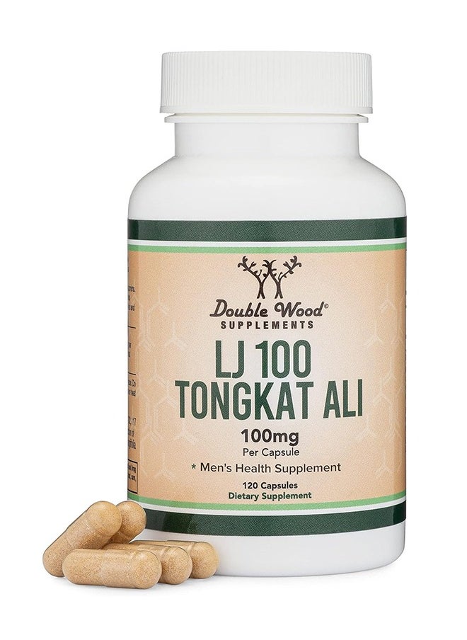 Double Wood Supplements - LJ100 Tongkat Ali Supplement 100 Mg, 120 Capsules - Image 1
