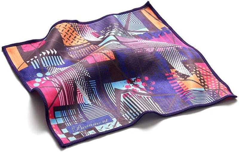 Beaumont Musical Polishing & Cleaning Patterned Neon Arcade Instruments Trumpet Clarinet Sax Flute Recycled Microfibre Cleaning Cloth Brass Silver 25 x 25cm (BFC-NA) - Image 4