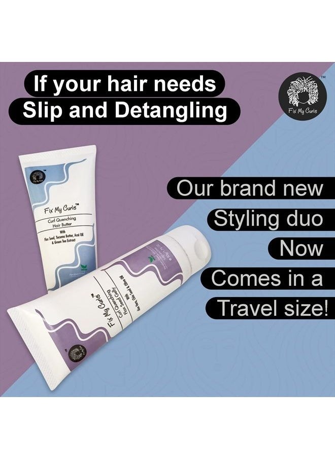 Fix My Curls - Fix My Curls Curl Quenching Moisture Bundle for Curly and Wavy Hair, 1.76 Oz Each - Image 1