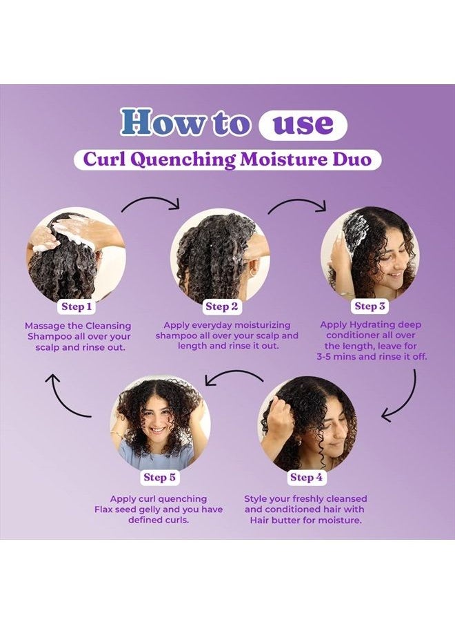 Fix My Curls - Fix My Curls Curl Quenching Moisture Bundle for Curly and Wavy Hair, 1.76 Oz Each - Image 1