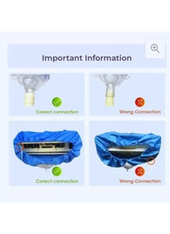 AlsayedP Water Pipe and Split System Cleaning Tools with Waterproof AC Cleaning Cover Dust and Wash Protector for Wall Mounted Air Conditioners  - Image 2