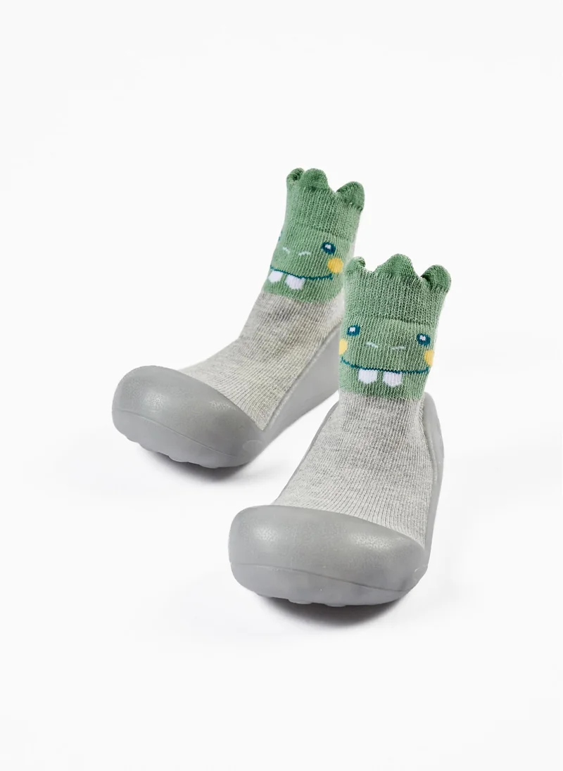 Zippy Zippy Steppies Socks With Rubber Outsole For Baby Boys