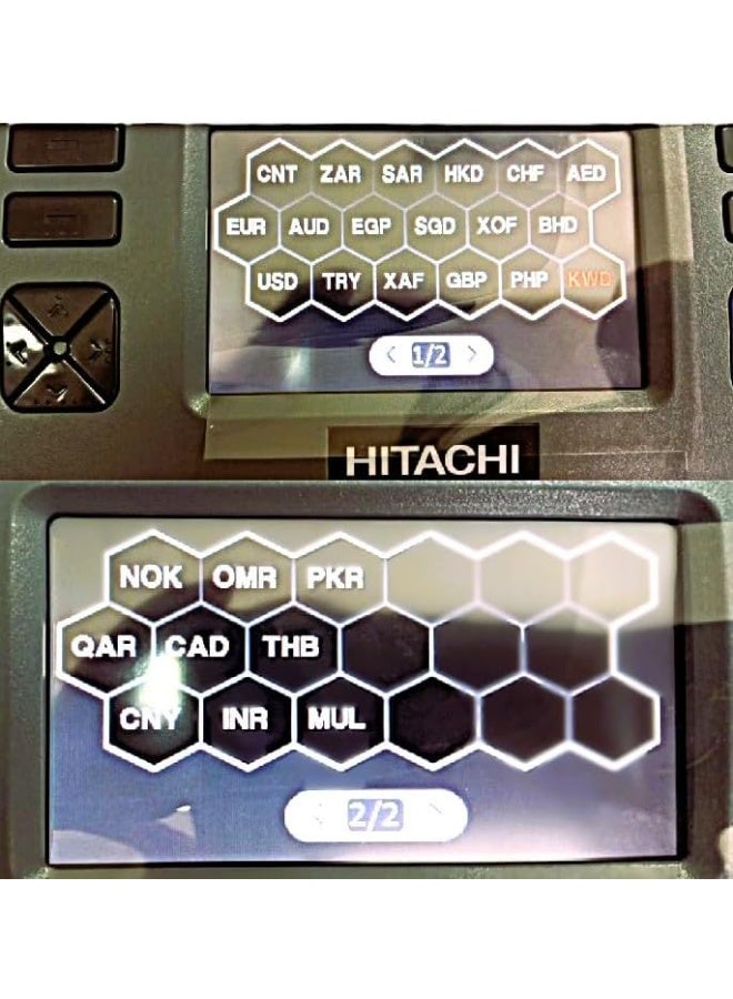 هيتاشي عداد ونظام فرز النقد IH 110 ذو جيبين – يدعم 25 عملة متعددة – عد سريع وموثوق - Image 3