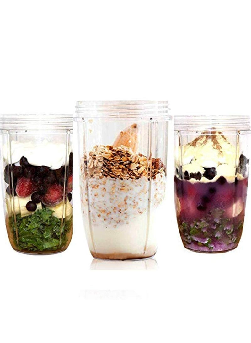 CMGTYYD. - أكواب عصّارة لقطع غيار NutriBullet 32 أوقية أكواب شفافة لخلاط العصّارة الخلاط. شفاف، خامة مطورة، عبوة من 2 - Image 1