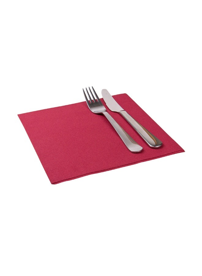 Restaurantware Luxenap 15.75 Inch Disposable Napkins, 600 Soft Linen Like Napkins - Absorbent, Air Laid, Bordeaux Paper Cloth Like Napkins, Pre-folded, For Dinner Party Guests  - Image 2