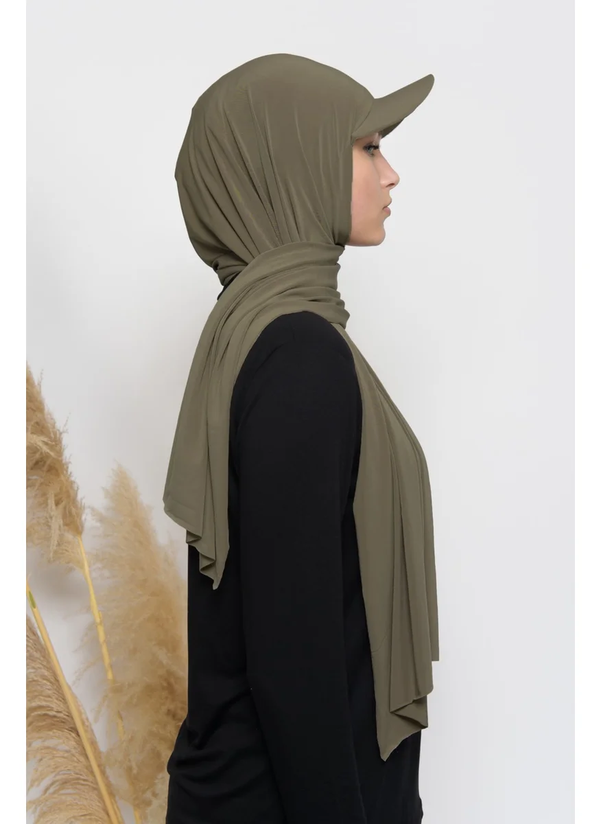 Altobeh Practical Lycra Shawl with Hat-Light Brown