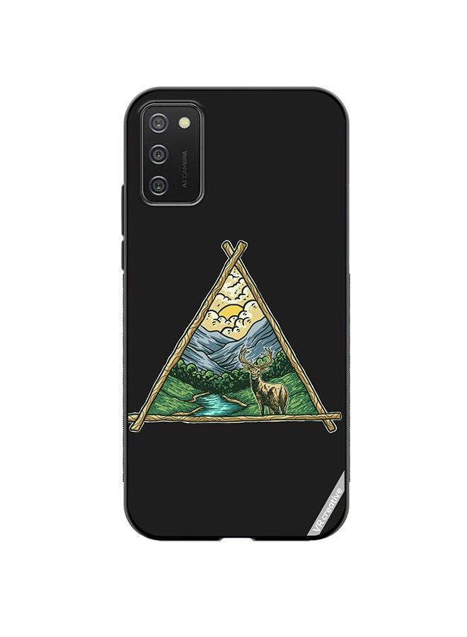 VR CREATIVE Protective Case Cover For Samsung Galaxy A02s Deer Design Multicolour - Image 1