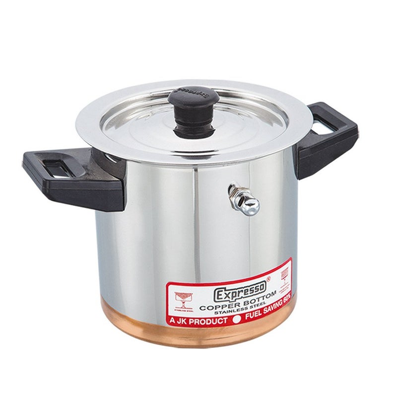 Expresso Milk Boiler Induction Friendly PotMilk Boiler Cookware with Handle Copper Bottom Milk Boiler 15 Litre